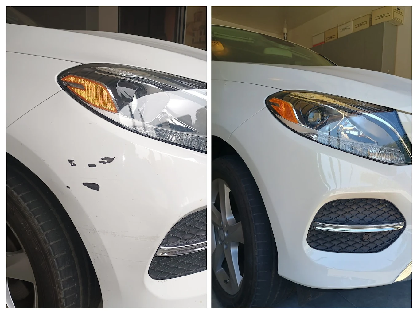 Scratch removal & repaint · Mercedes